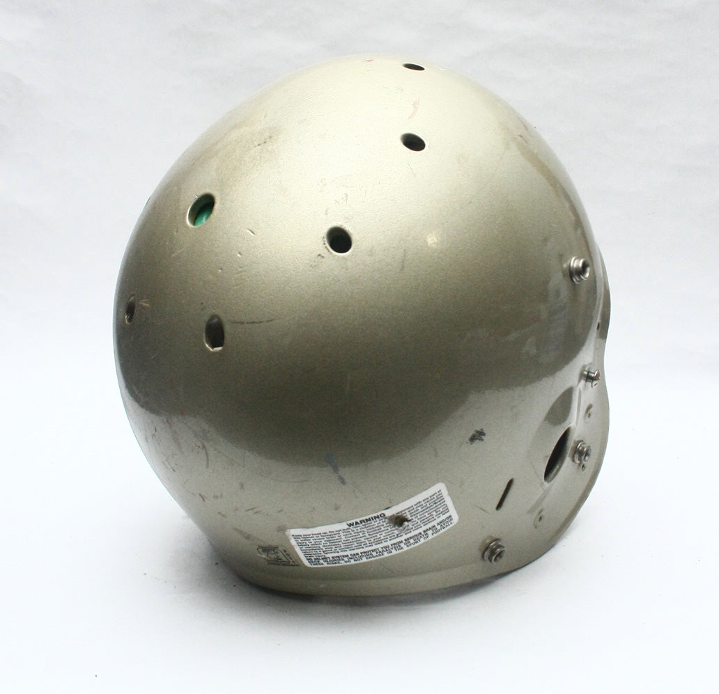 Vintage Game Used Schutt Air Football Helmet - Adult Large - Gold Metallic