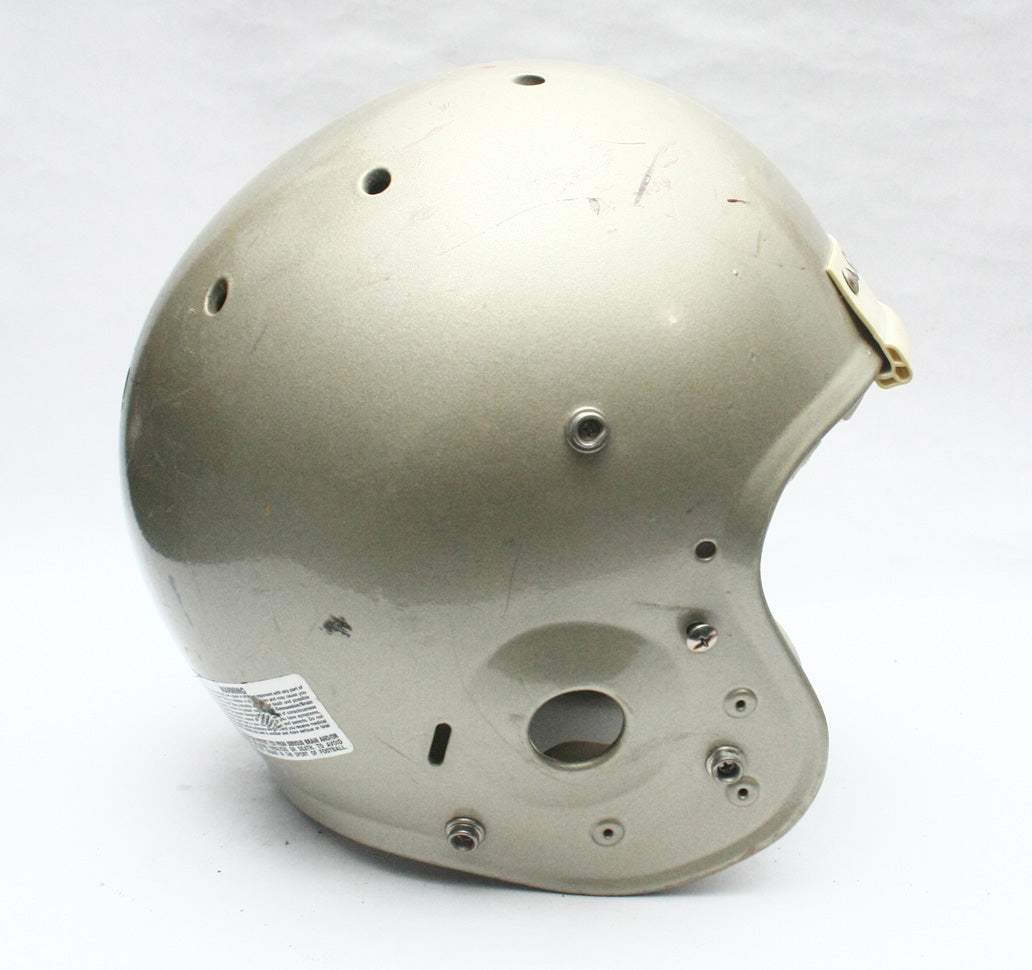 Vintage Game Used Schutt Air Football Helmet - Adult Large - Gold Metallic