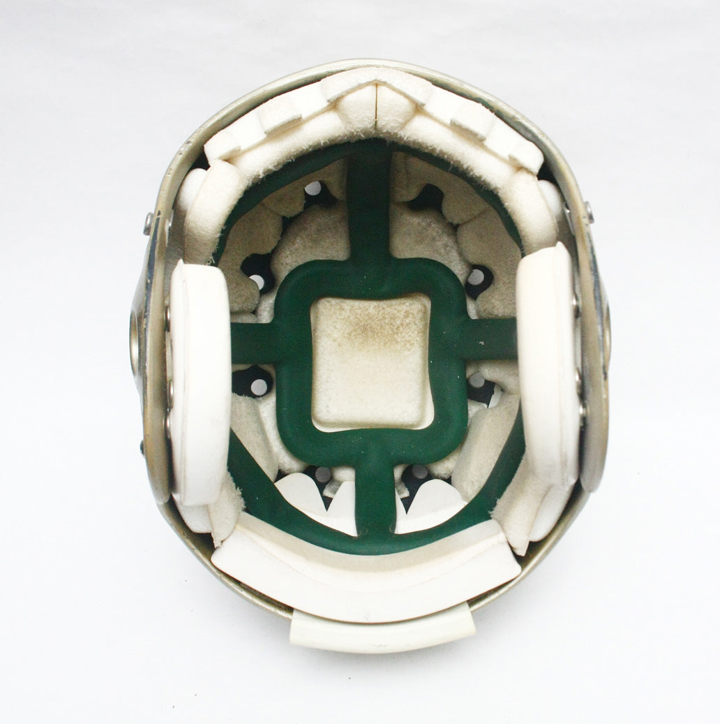 Vintage Game Used Schutt Air Football Helmet - Adult Large - Gold Metallic