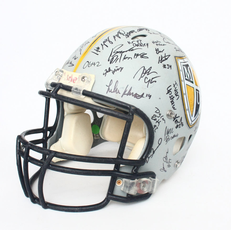 Vintage Game Used Marian University Knights Riddell Revolution Football Helmet