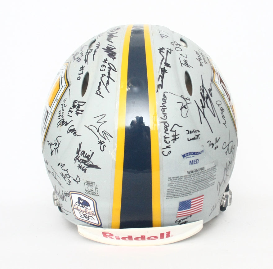Vintage Game Used Marian University Knights Riddell Revolution Football Helmet