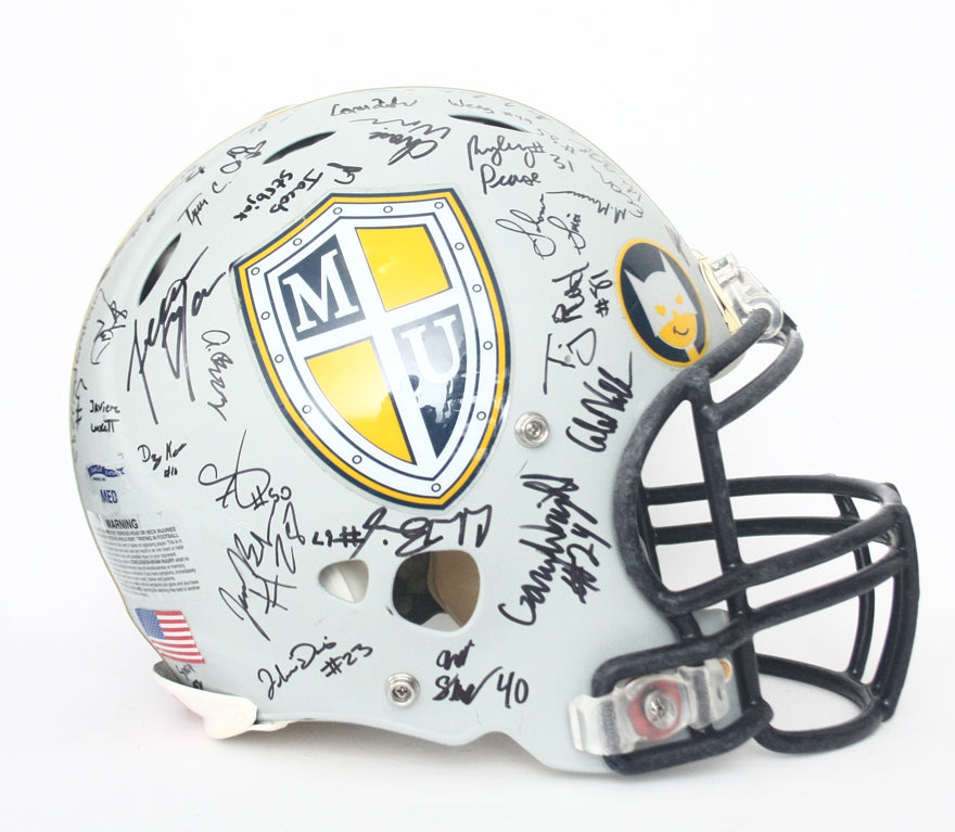 Vintage Game Used Marian University Knights Riddell Revolution Football Helmet