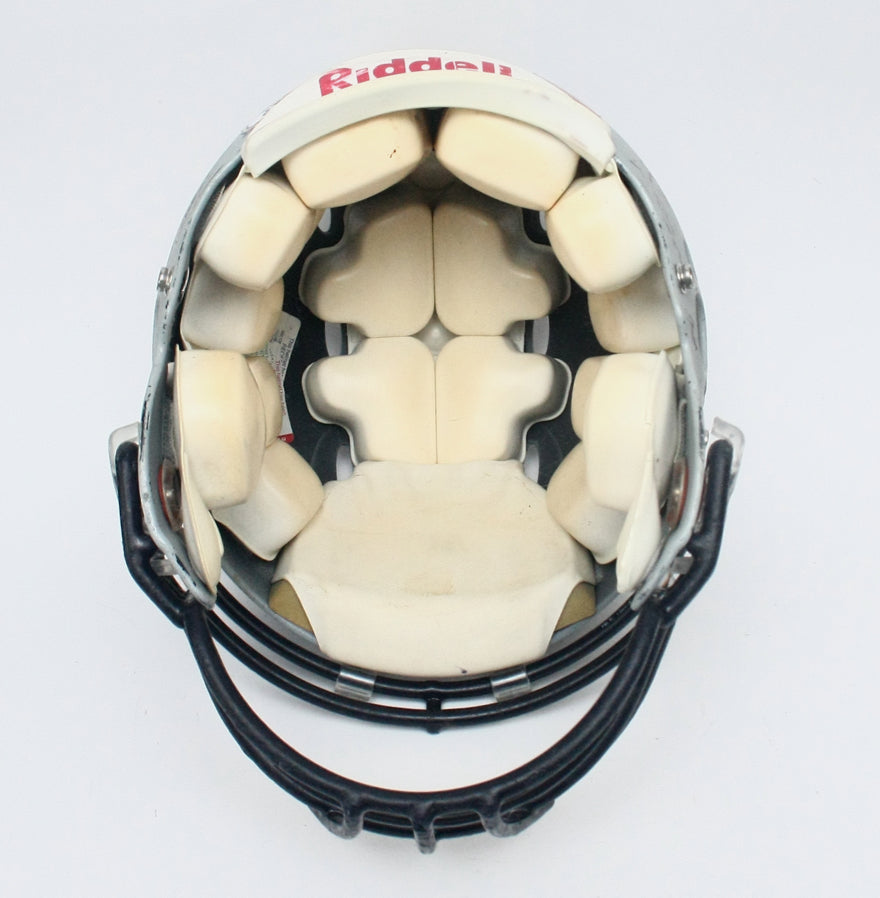 Vintage Game Used Marian University Knights Riddell Revolution Football Helmet
