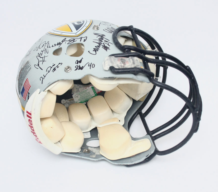 Vintage Game Used Marian University Knights Riddell Revolution Football Helmet