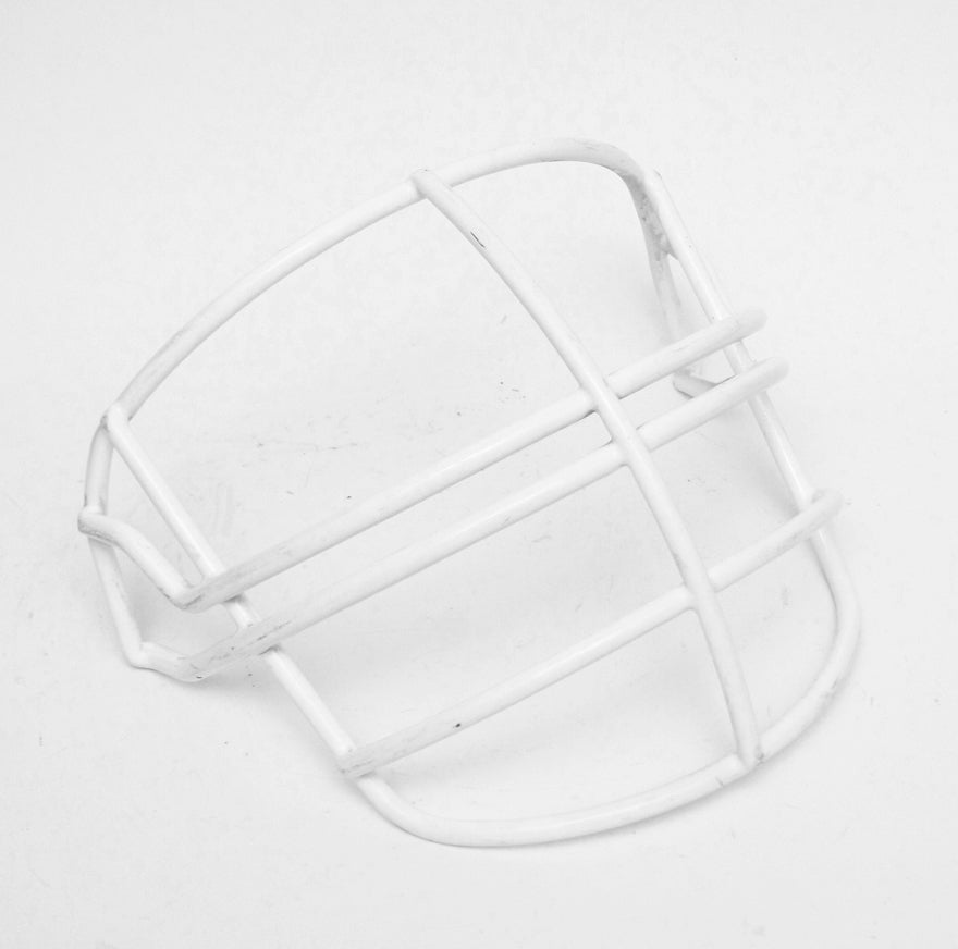 Vintage Game Used 1994 Riddell NJOP Football Helmet Facemask - White