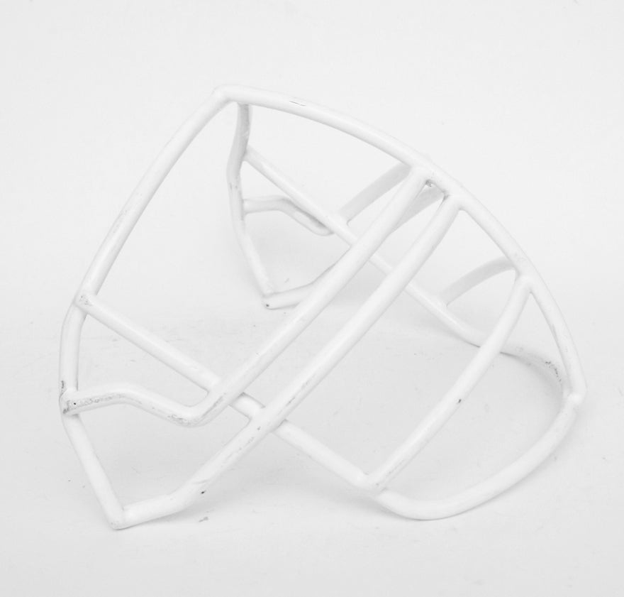 Vintage Game Used 1994 Riddell NJOP Football Helmet Facemask - White
