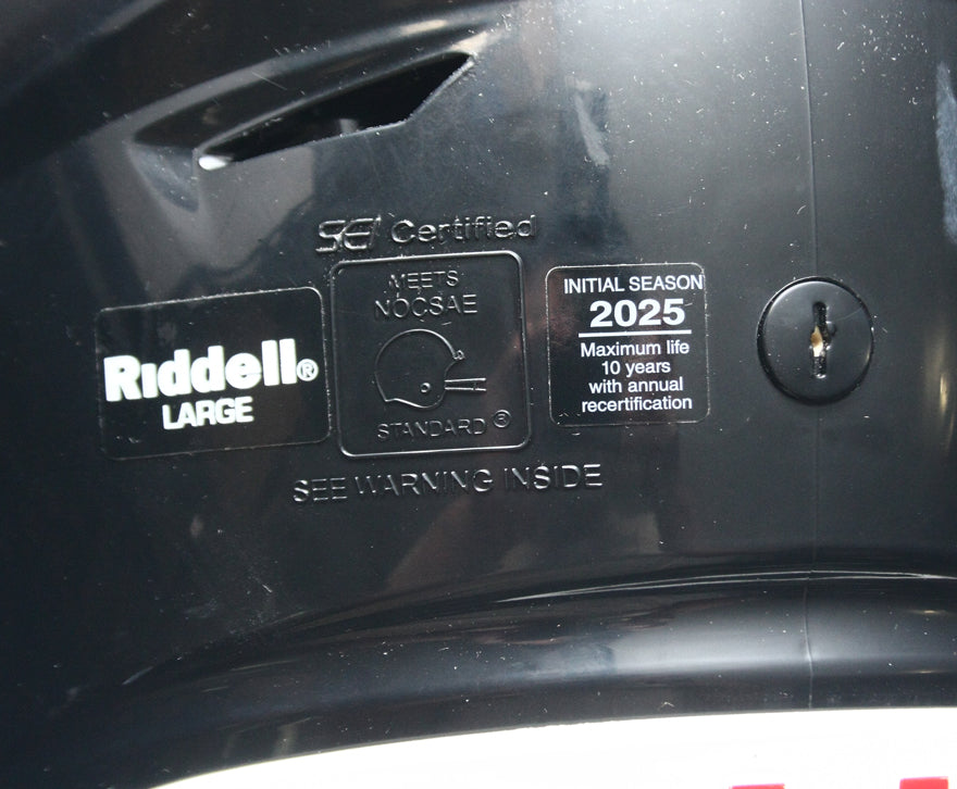 2025 Riddell SpeedFlex Football Helmet - Black - Youth Large