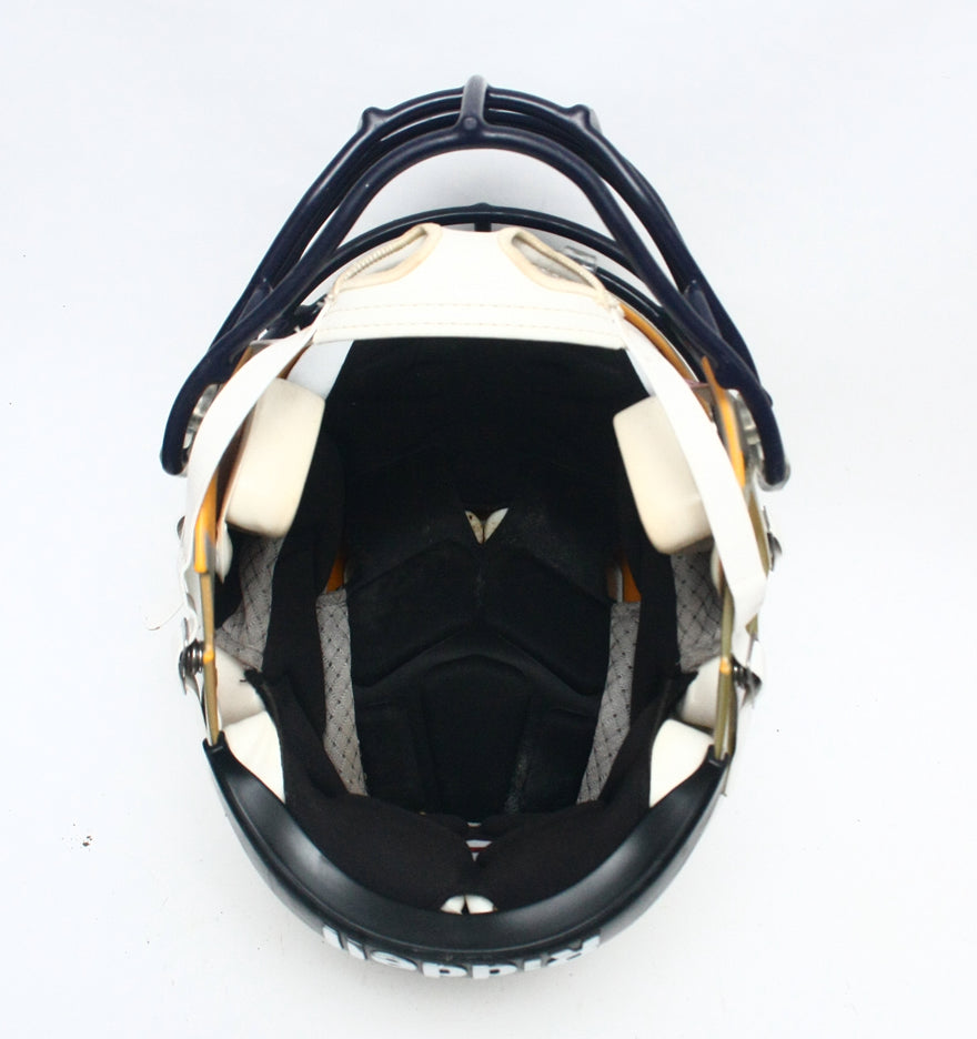 Game Used 2011 Riddell Speed Football Helmet - Gold Metallic - Adult Extra Large