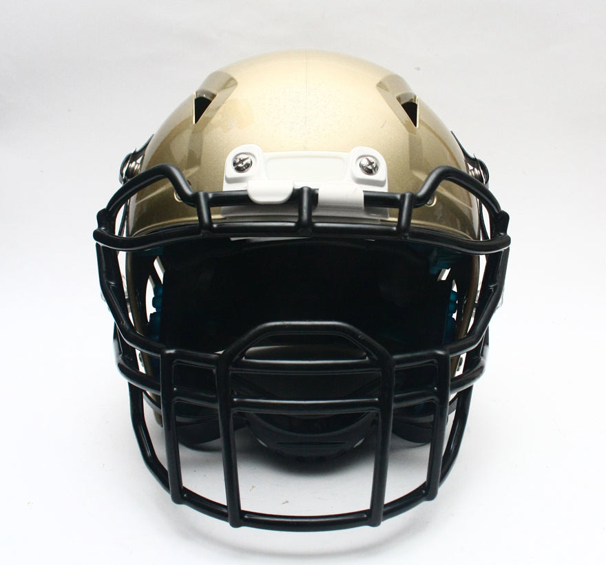 Game Used 2020 Schutt Vengeance PRO Football Helmet - Vegas Gold Metallic Large
