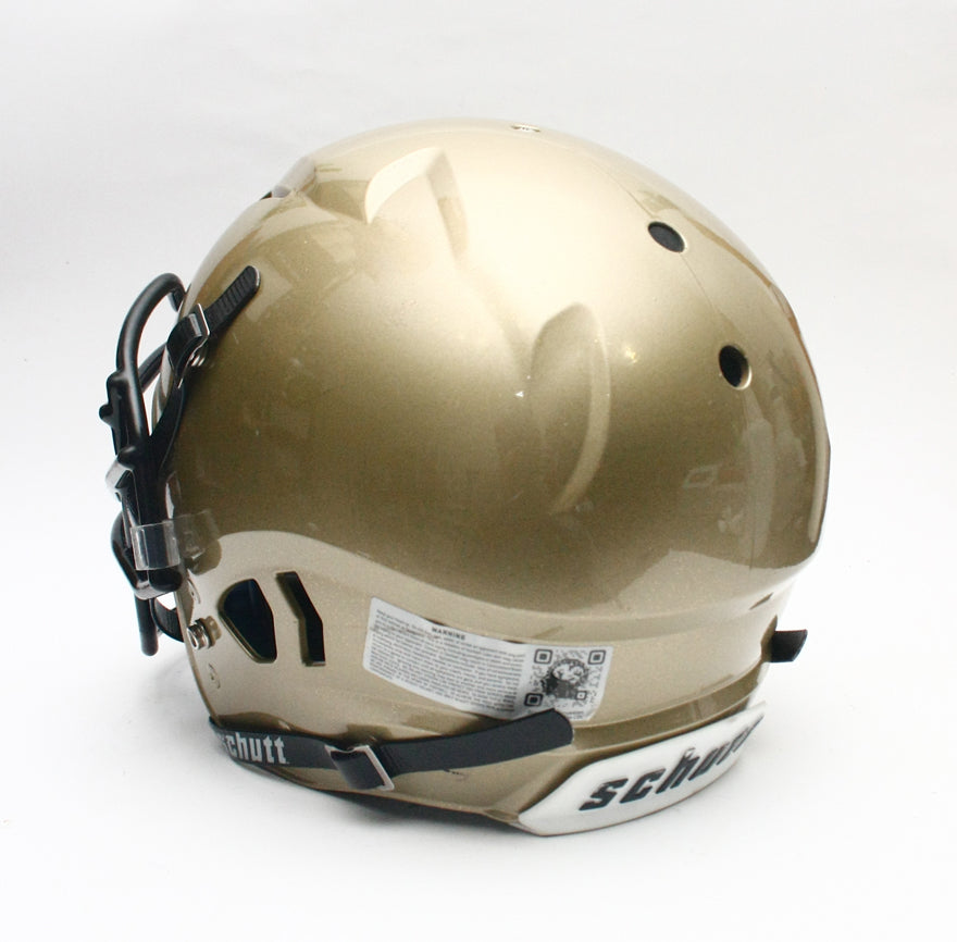 Game Used 2020 Schutt Vengeance PRO Football Helmet - Vegas Gold Metallic Large