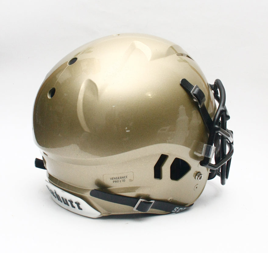 Game Used 2020 Schutt Vengeance PRO Football Helmet - Vegas Gold Metallic Large