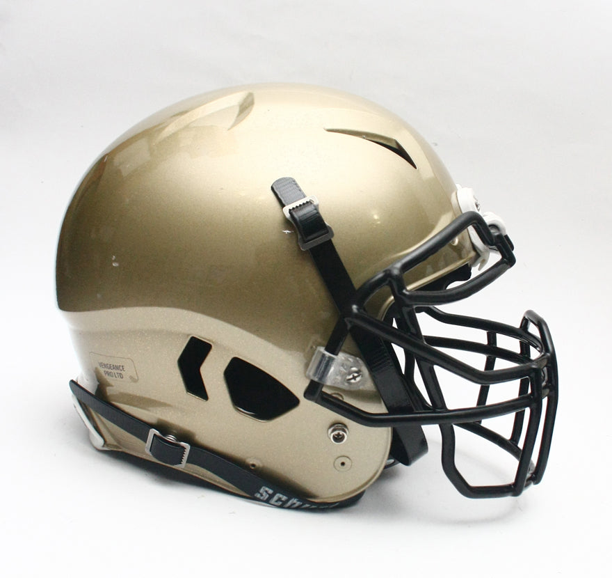 Game Used 2020 Schutt Vengeance PRO Football Helmet - Vegas Gold Metallic Large