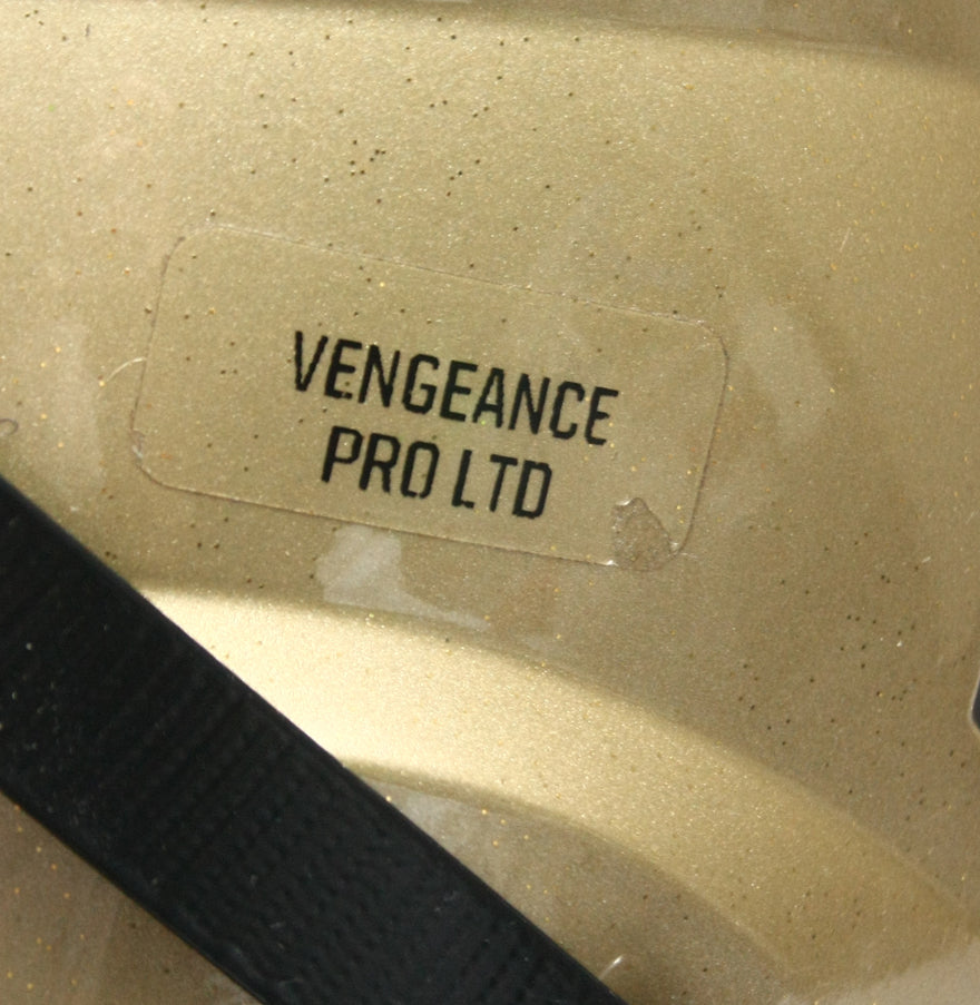 Game Used 2020 Schutt Vengeance PRO Football Helmet - Vegas Gold Metallic Large