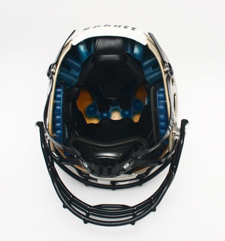 Game Used 2020 Schutt Vengeance PRO Football Helmet - Vegas Gold Metallic Large