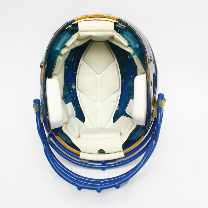 Vintage Game Used Delaware Fightin' Blue Hens Schutt XP Football Helmet - Large