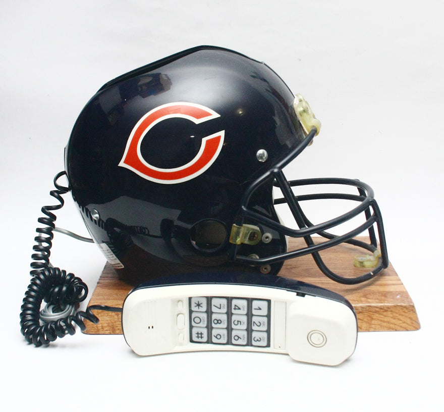 Rare Vintage 1980s Chicago Bears Nardi Draft Day Football Helmet Phone