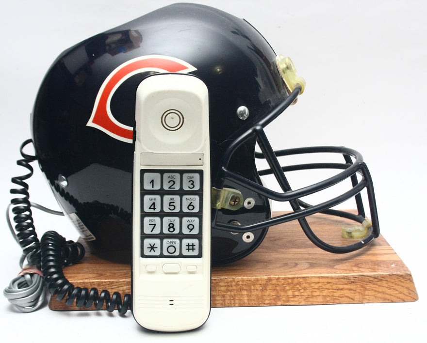 Rare Vintage 1980s Chicago Bears Nardi Draft Day Football Helmet Phone