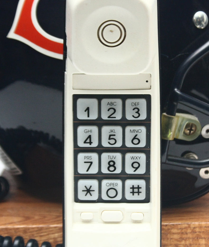 Rare Vintage 1980s Chicago Bears Nardi Draft Day Football Helmet Phone